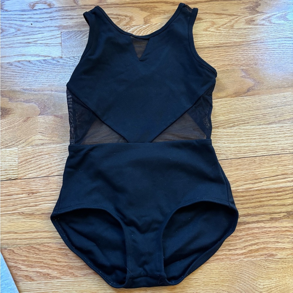 Purple Pixies Black All Meshed Up Leotard